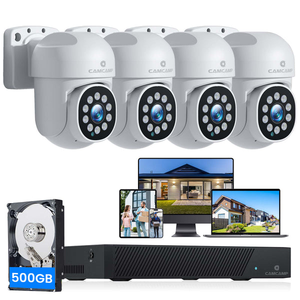 Campark SC36 4K 5MP Security Camera System PTZ Home CCTV POE Camera with 8CH NVR