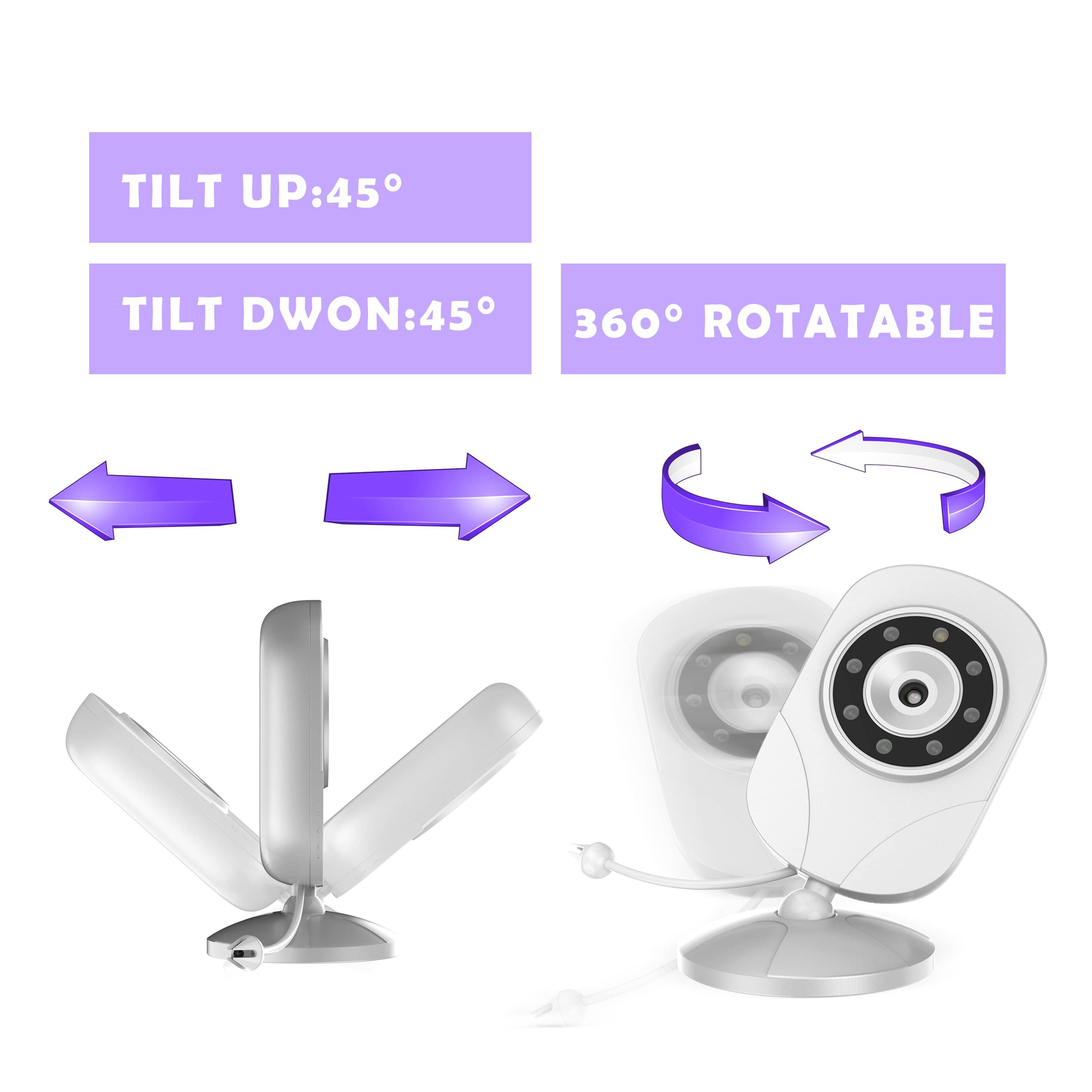 Campark Rotatable Baby Camera-BM10