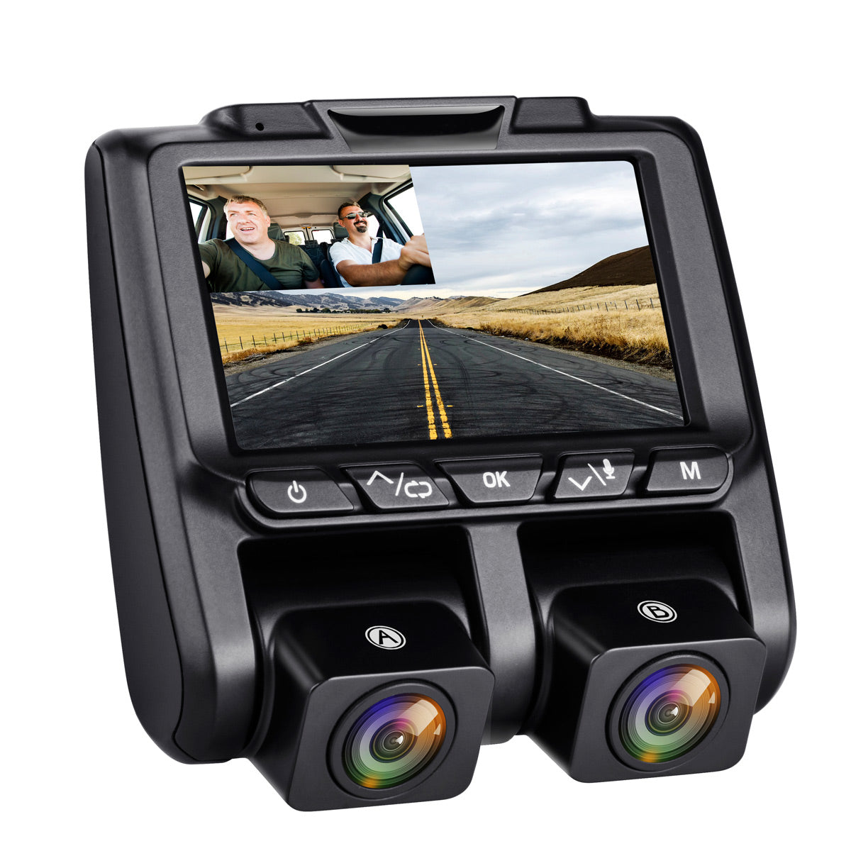 Campark CE45 1080P IR Night Vision Front and Inside Dash Camera for Taxi Drivers
