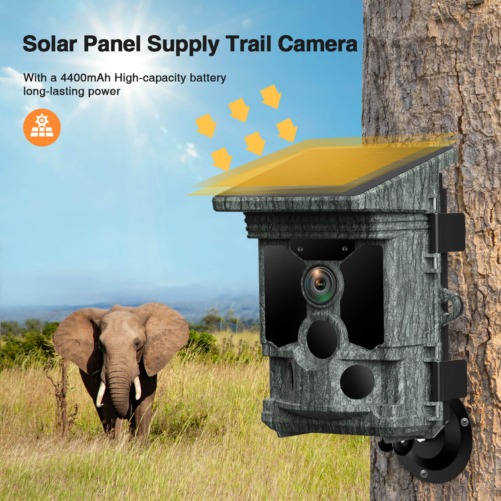 Campark T180 TC08 WiFi Bluetooth Trail Camera, 2025 Upgraded to 112MP+4K