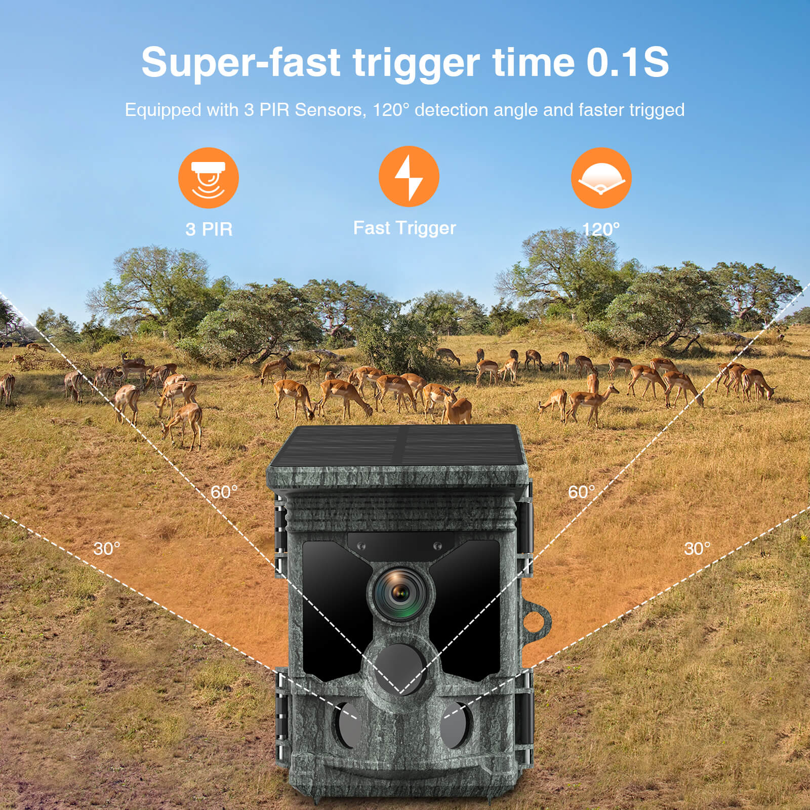 Campark T180 TC08 WiFi Bluetooth Trail Camera, 2025 Upgraded to 112MP+4K