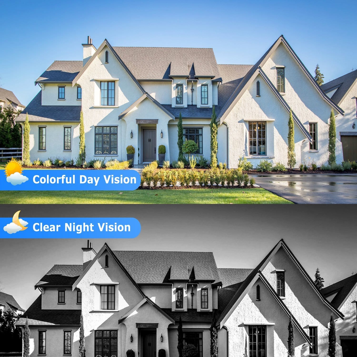 Toguard AP40 1080P Wireless With Solar Powered Battery, Full-Color Night Vision Motion Detection , Outdoor Security Camera